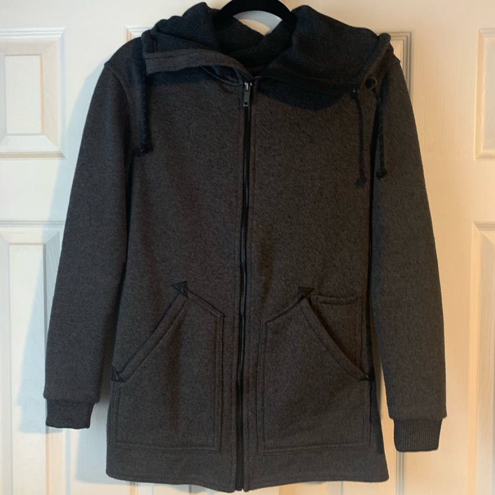 Women’s Grey Burton Minxy full zip fleece, size small.